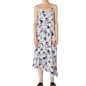 Silk midi dress